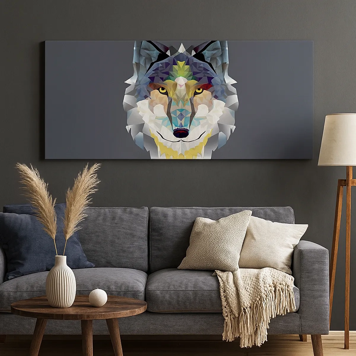 Quadro em tela - Quem não quer ser lobo, não lhe veste a pele - 30x30 cm