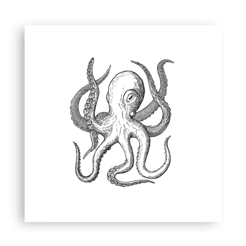 Pôster - Dançando com as ondas - 60x60 cm