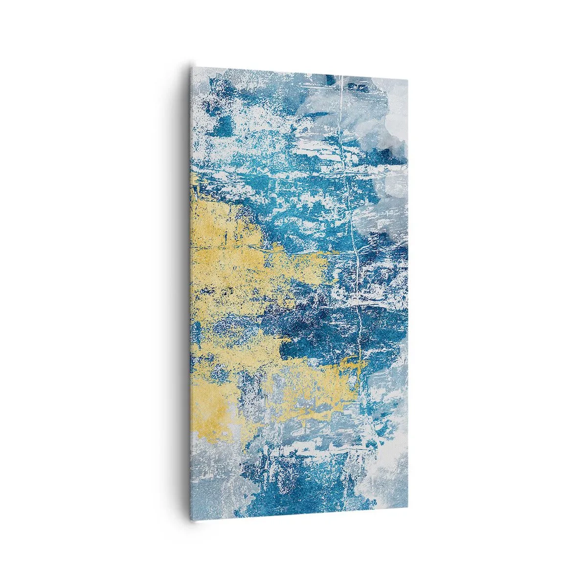 Quadro em tela - Abstração cheia de clima - 65x120 cm
