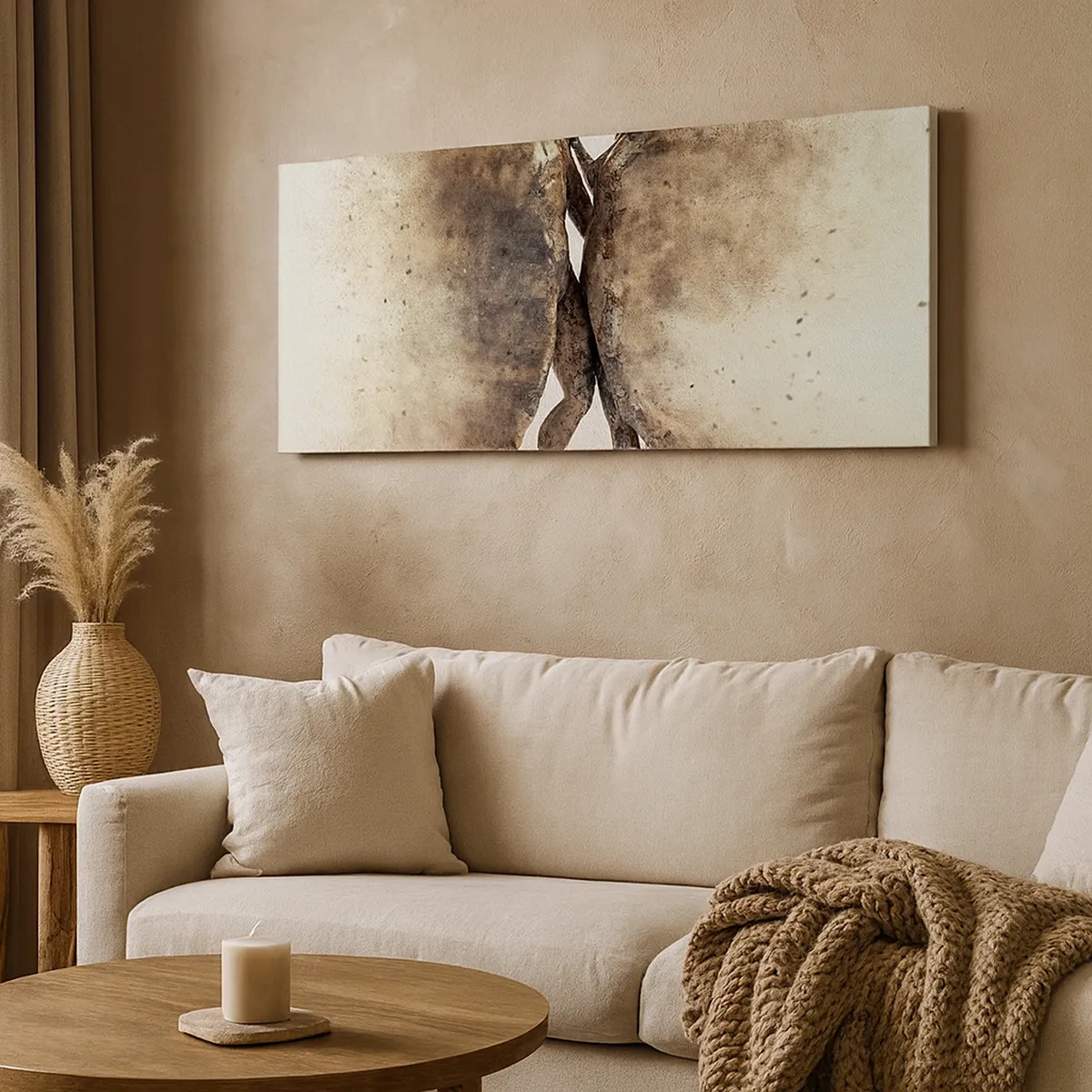 Quadro em tela - Do pó vieram para amar - 30x30 cm