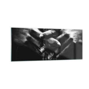 Quadro em vidro - Oração do artista - 100x40 cm