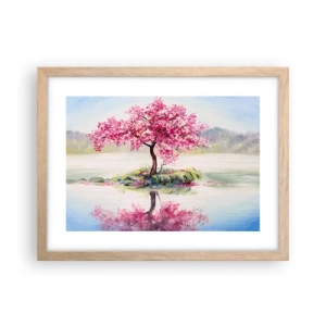 Pôster com moldura de carvalho claro - A festa da Primavera - 40x30 cm