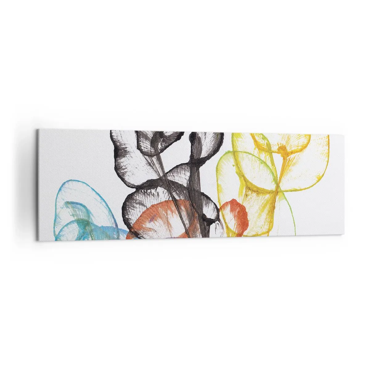 Quadro em tela - Flores com alma - 160x50 cm