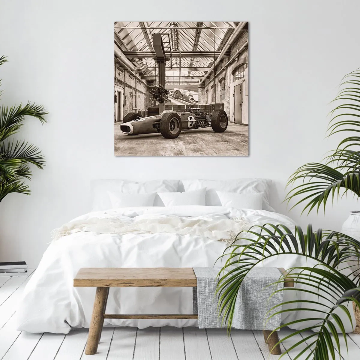 Quadro em tela - O descanso do vencedor - 30x30 cm