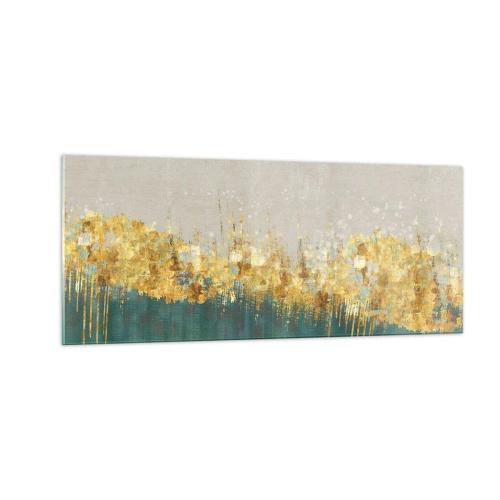 Quadro em vidro - A fronteira dourada - 100x40 cm