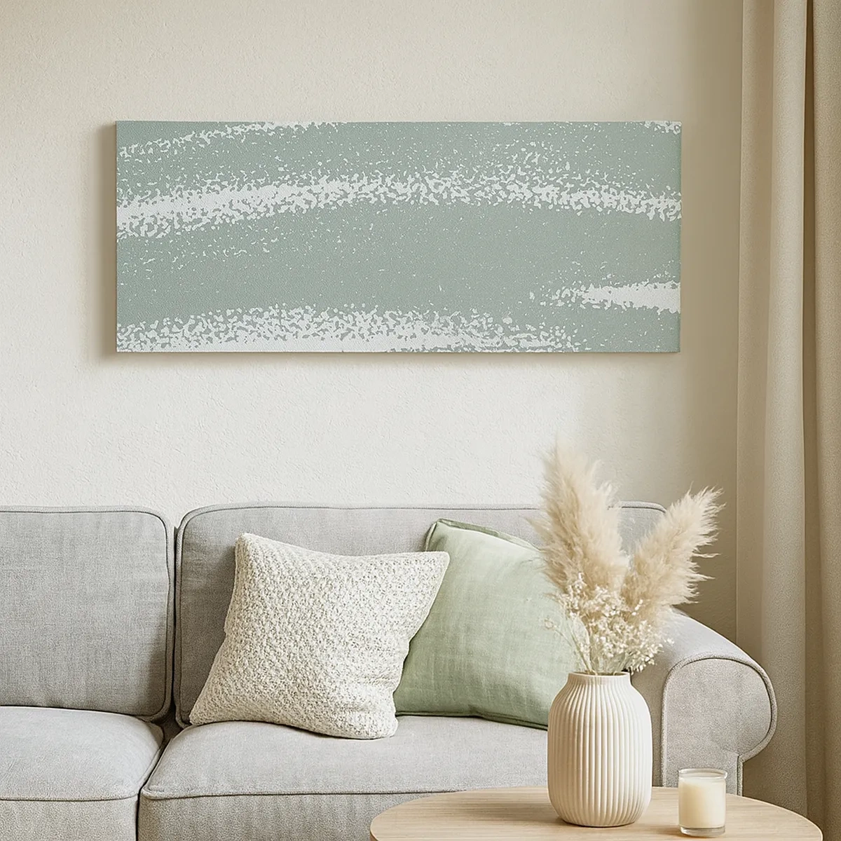 Quadro em tela - Abstração em um clima de inverno - 30x30 cm