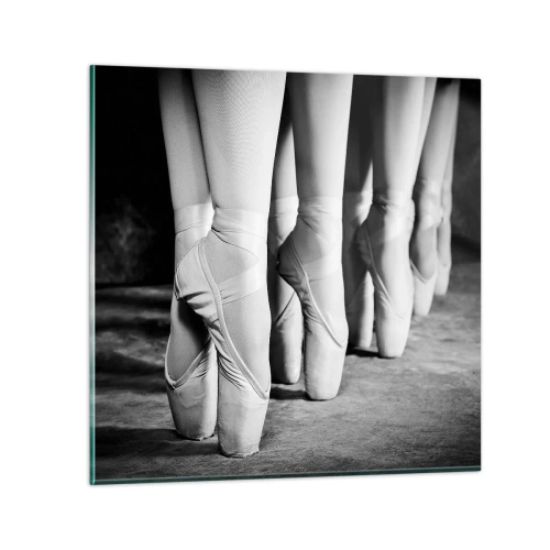 Quadro em vidro - Juntos, com leveza - 70x70 cm