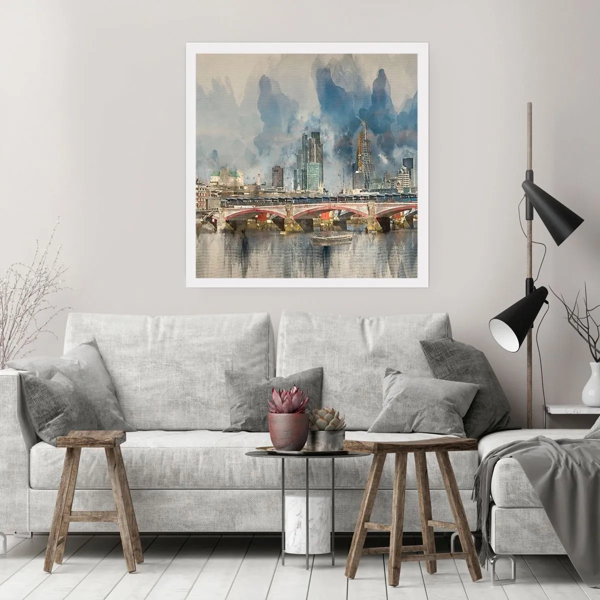Pôster - Londres em toda a sua glória - 30x30 cm