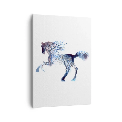 Quadro em tela - Como se a floresta tivesse se movido - 50x70 cm