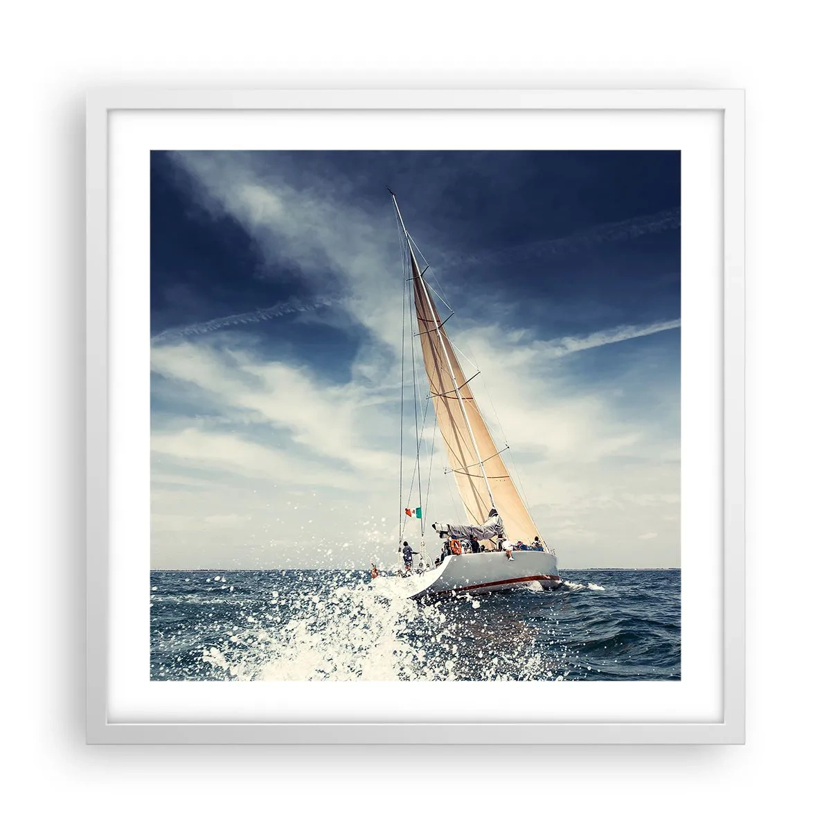 Pôster em moldura branca - Não nos alcançarão! - 50x50 cm