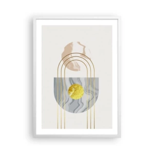 Pôster em moldura branca - Brilho e claridade - 50x70 cm