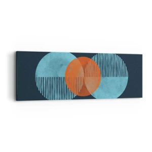 Quadro em tela - Obras de arte simétricas - 90x30 cm