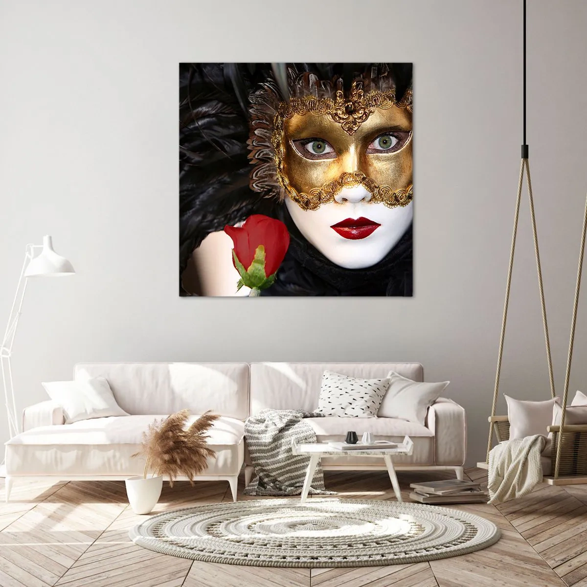 Quadro em tela - Porque a vida é uma grande baile - 60x60 cm