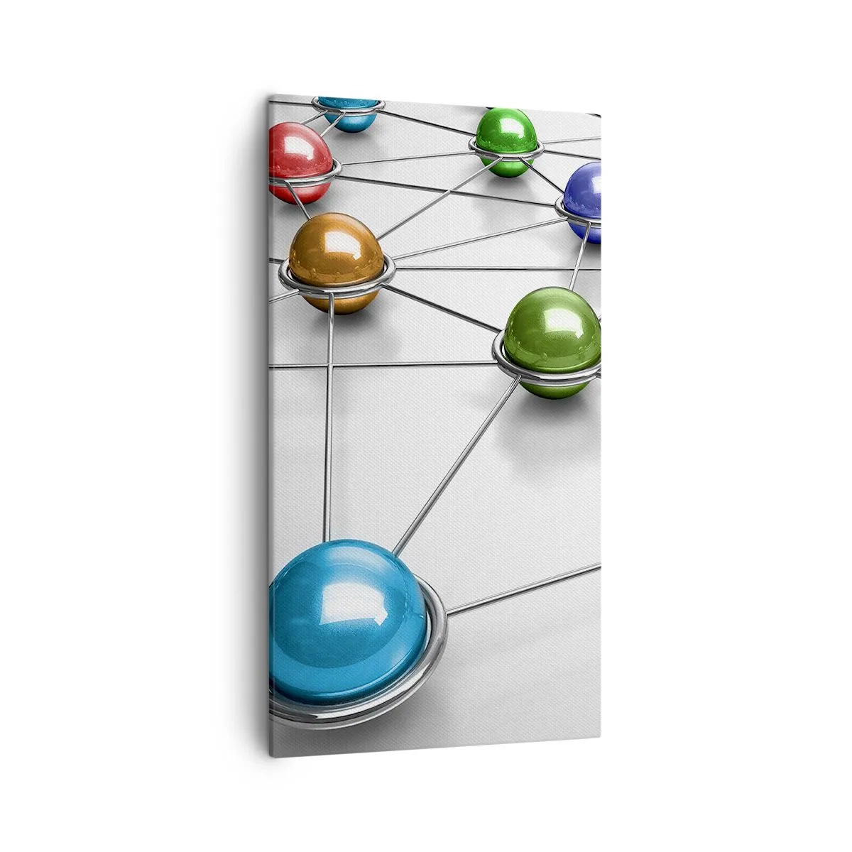 Quadro em tela - Teia cósmica - 45x80 cm