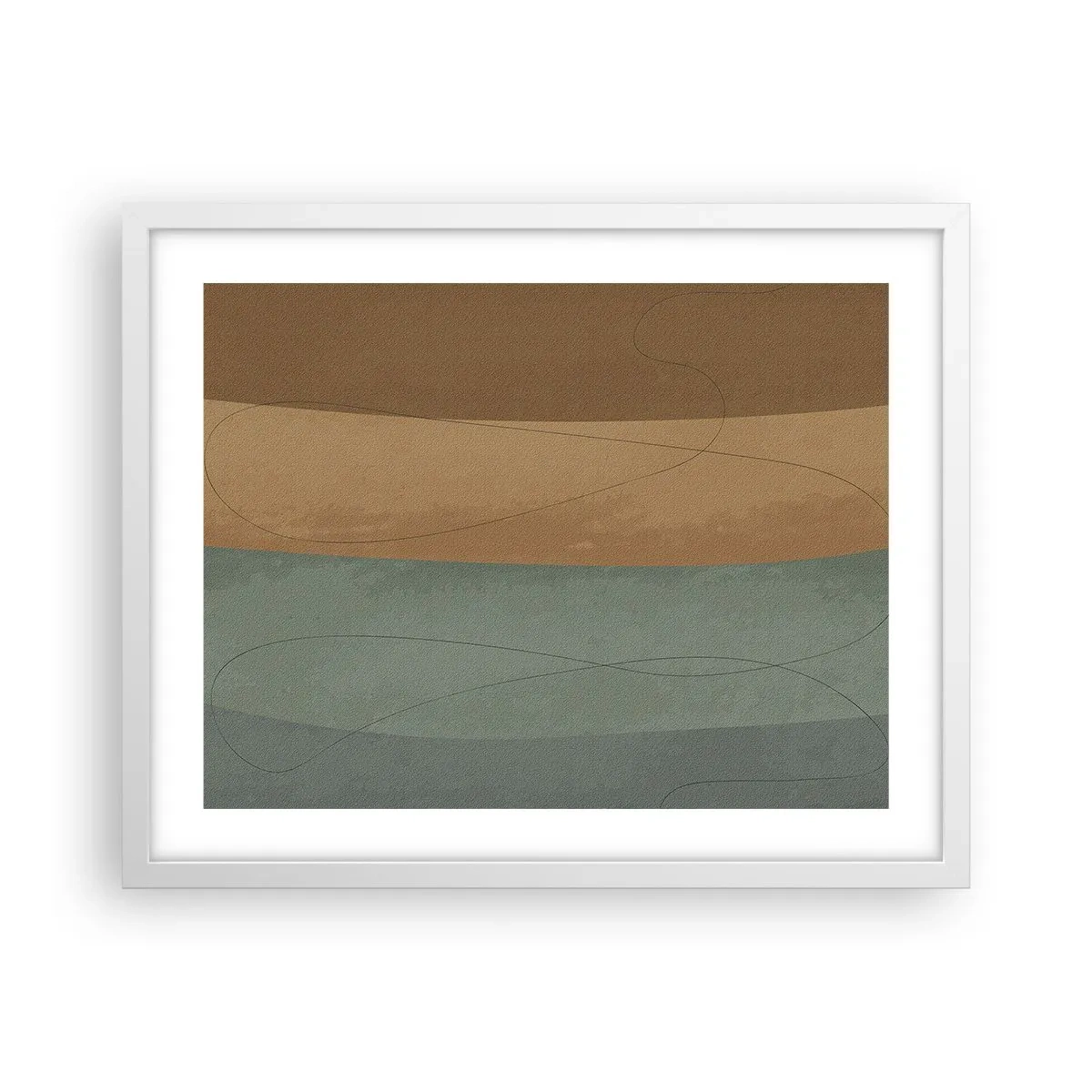 Pôster em moldura branca - Composição horizontal - 50x40 cm