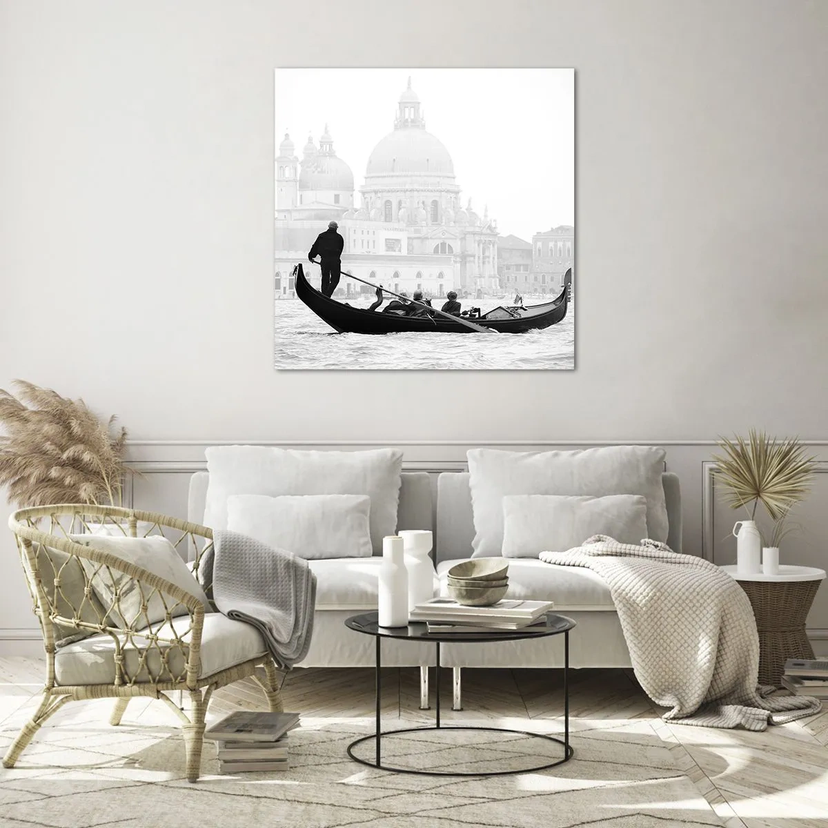 Quadro em vidro - Uma viagem às fontes da beleza - 30x30 cm