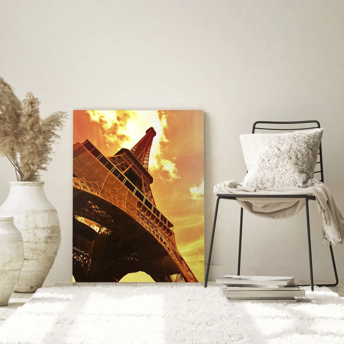 Quadro em vidro - Monumental, dourada pelo sol - 80x120 cm