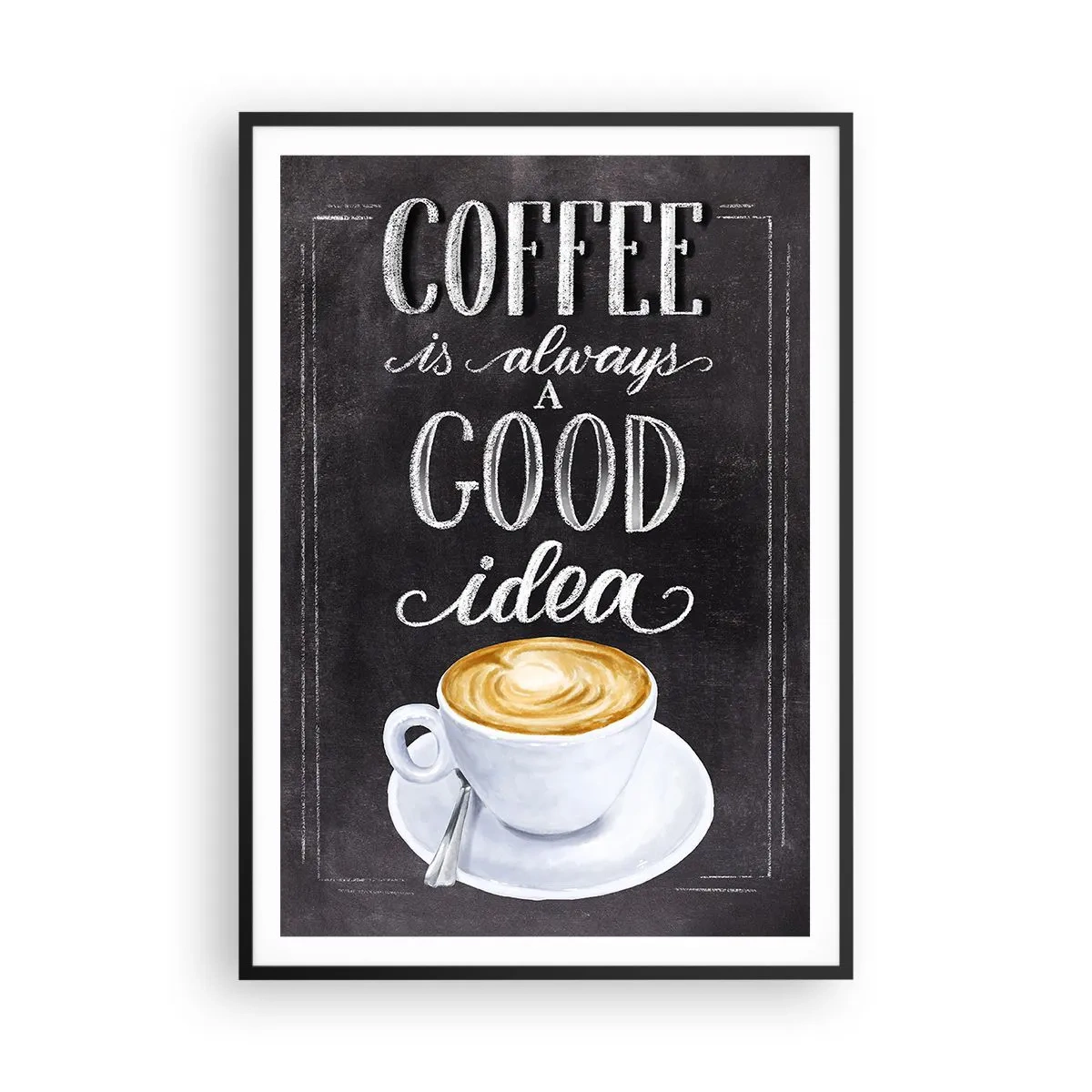 Pôster com moldura preta - Claro! - 70x100 cm