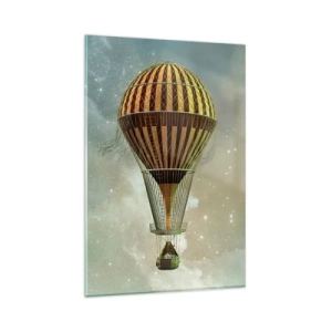 Quadro em vidro - Voos pioneiros - 80x120 cm