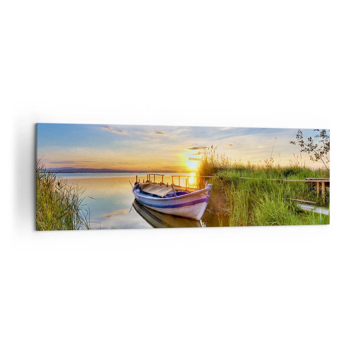 Quadro em tela - Enseada de sonhos realizados - 160x50 cm