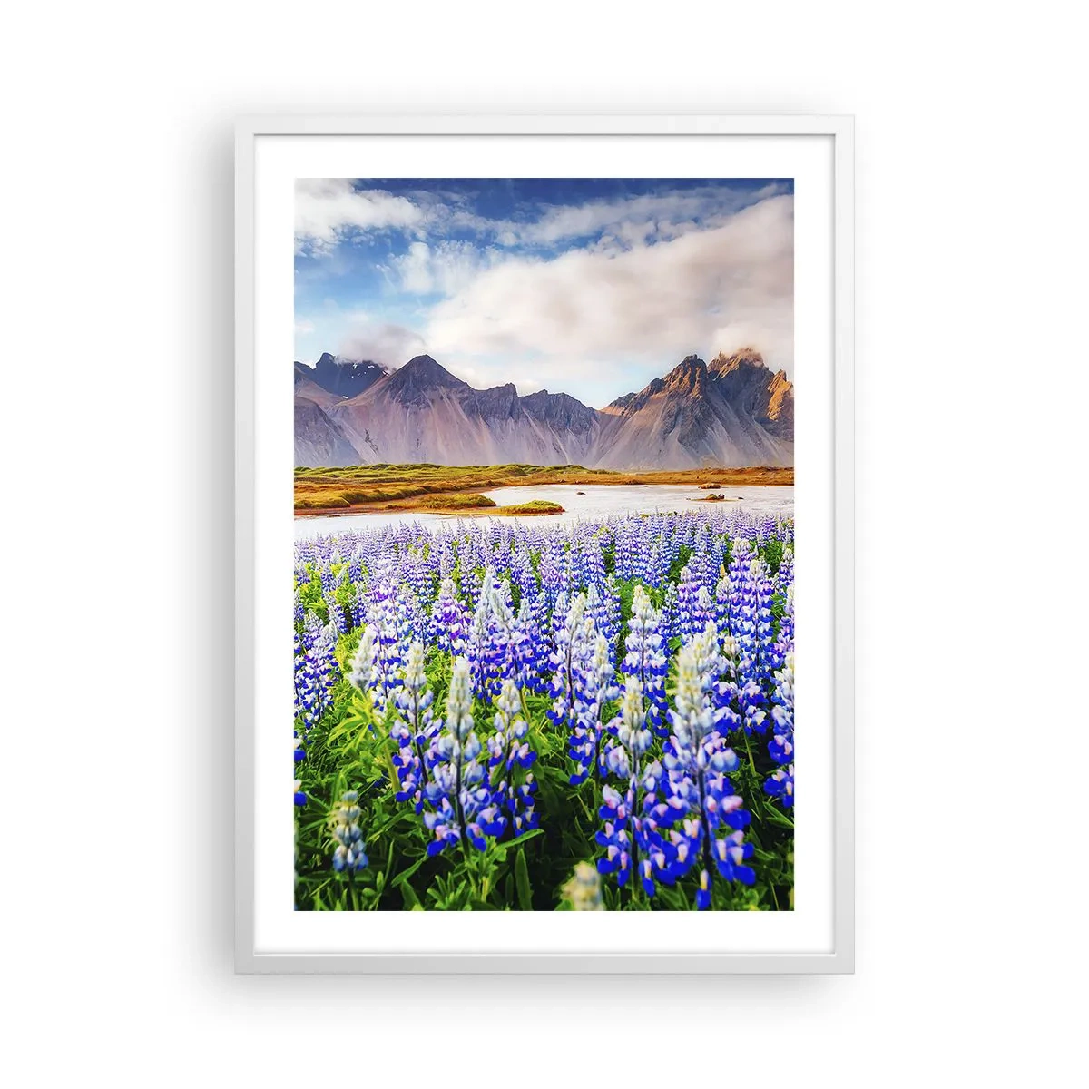 Pôster em moldura branca - Força e severidade ao lado da suavidade - 50x70 cm