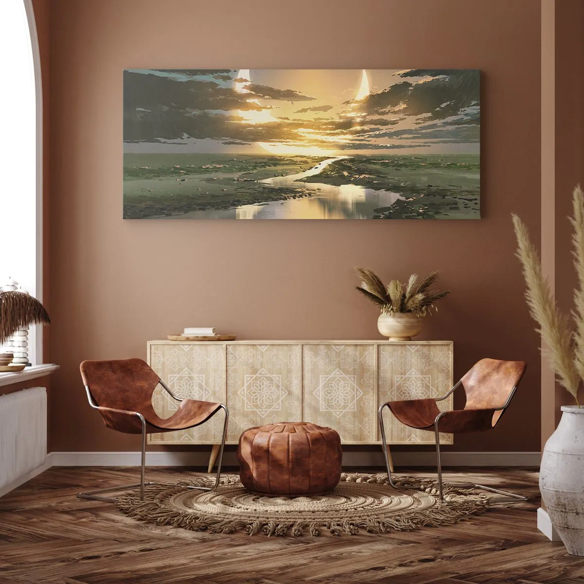Quadro em tela - Algures numa galáxia muito, muito distante - 140x50 cm