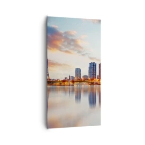 Quadro em tela - A tranquilidade monumental de Paris - 65x120 cm