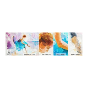 Amostra de Papel de Parede Standard Eco - Graça inefável, charme sutil - Bailarina, Dança, Balé - 100x30 cm