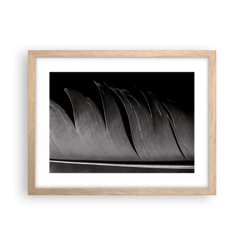 Pôster com moldura de carvalho claro - A caneta – um design maravilhoso - 40x30 cm