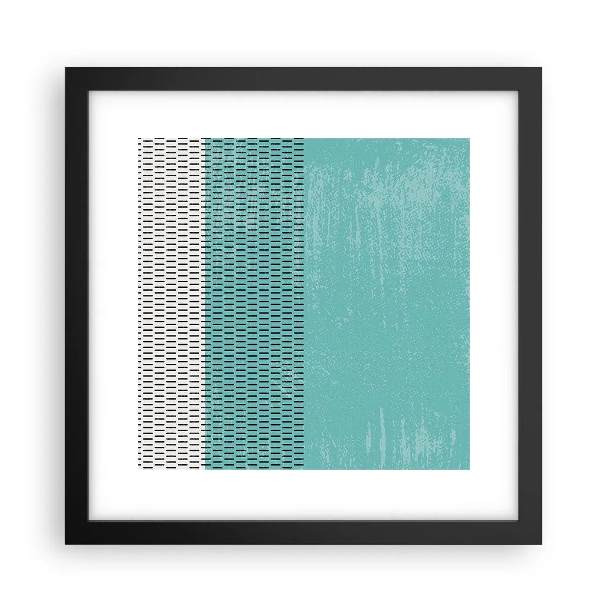 Pôster com moldura preta - Composição equilibrada - 30x30 cm