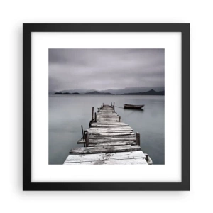 Pôster com moldura preta - Amanhã pode ir - 30x30 cm