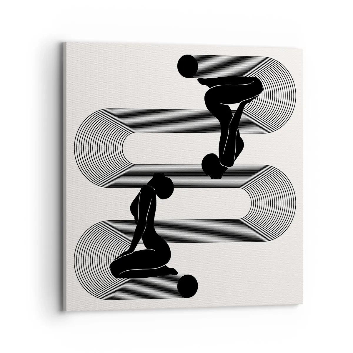 Quadro em tela - Simetria sensual - 70x70 cm