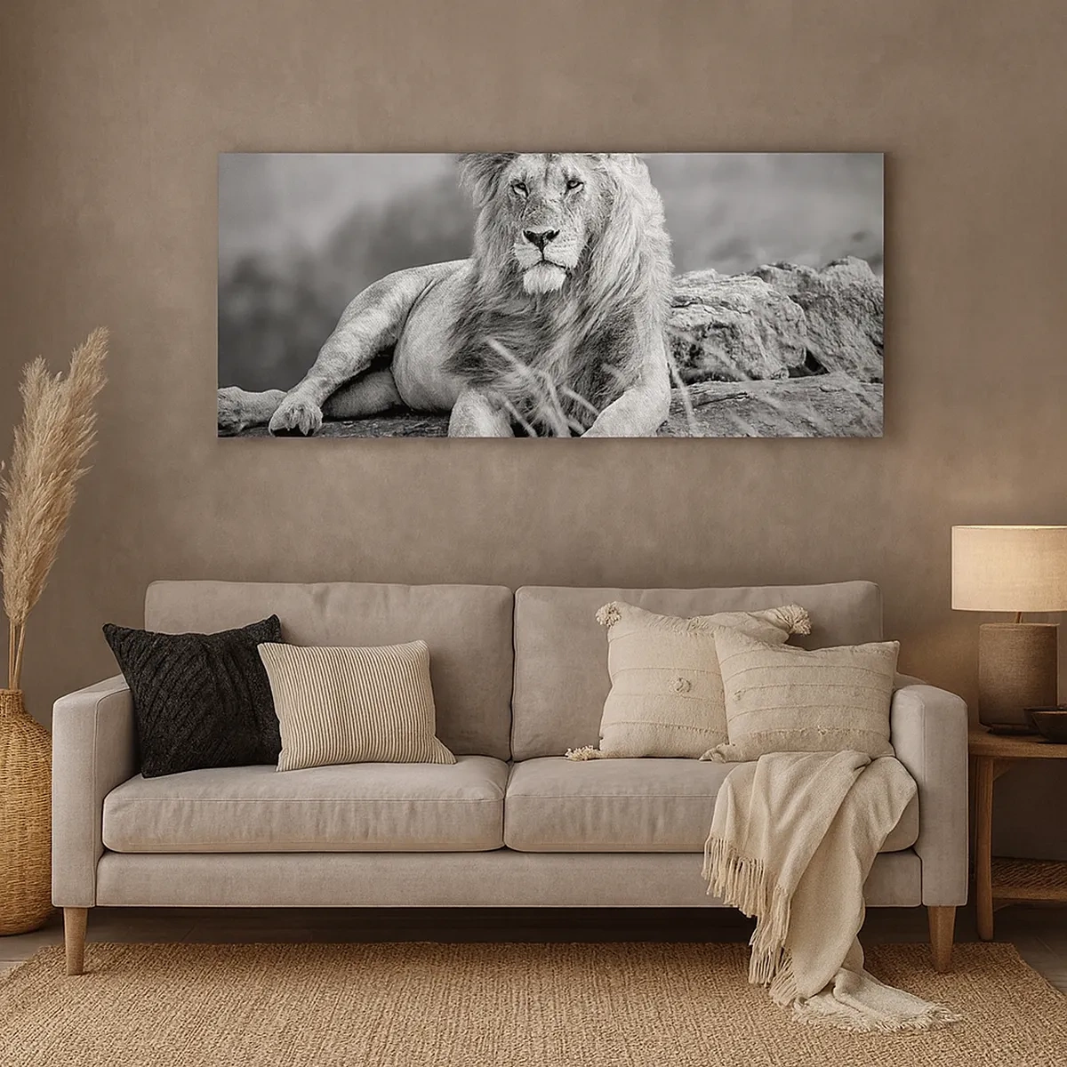 Quadro em tela - Sesta real - 30x30 cm