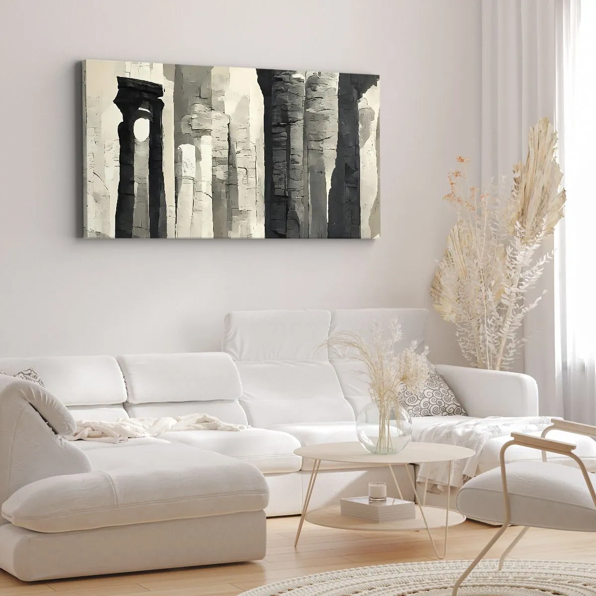Quadro em tela - A majestade da antiguidade - 100x40 cm