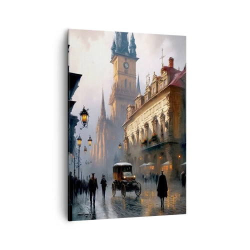 Quadro em tela - O encanto de uma noite em Praga - 70x100 cm