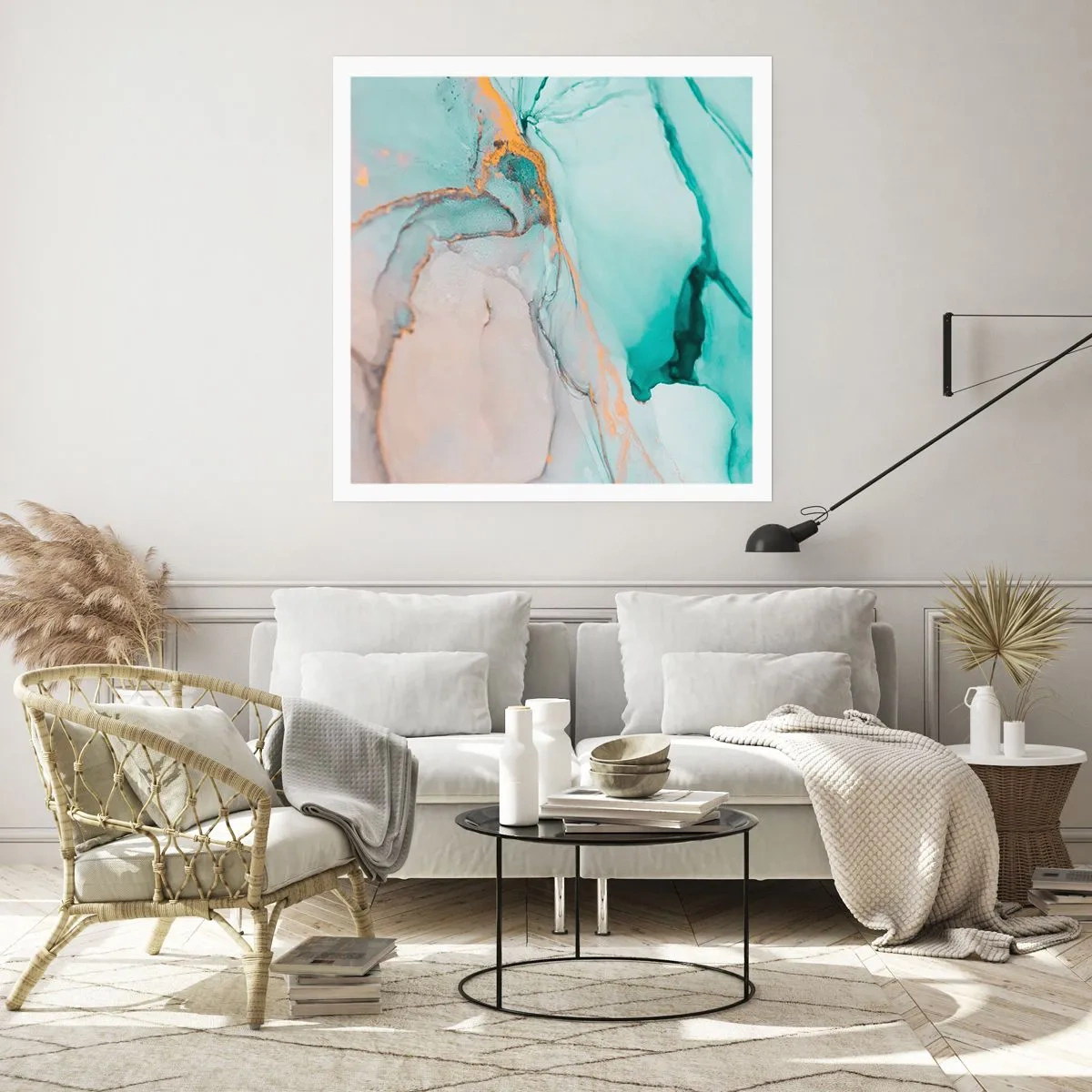 Pôster - Dança das formas e cores - 40x40 cm