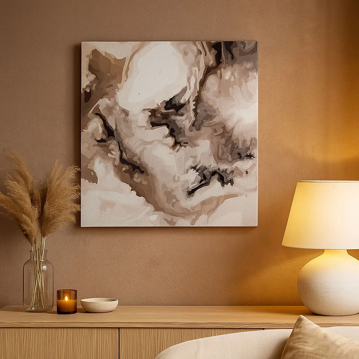 Quadro em tela - O nascimento de uma galáxia - 30x30 cm