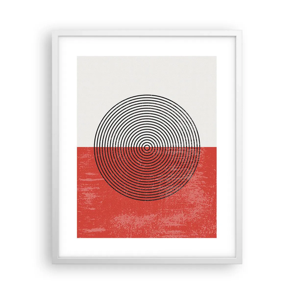 Pôster em moldura branca - Direto ao ponto - 40x50 cm