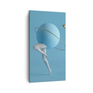 Quadro em tela - Planetas a enlouquecer - 45x80 cm