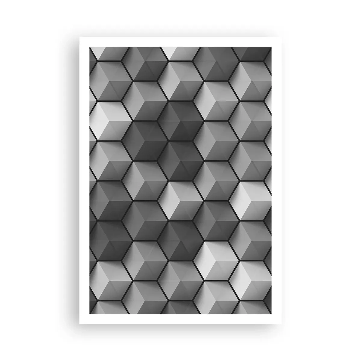 Pôster - Quebra-cabeça cubista - 70x100 cm