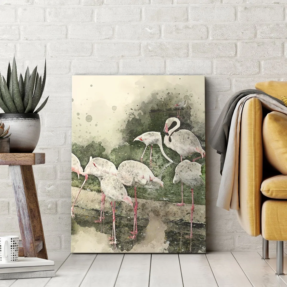 Quadro em tela - Sonho exótico - 45x80 cm