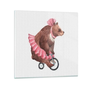 Quadro em vidro - Que circo! - 40x40 cm