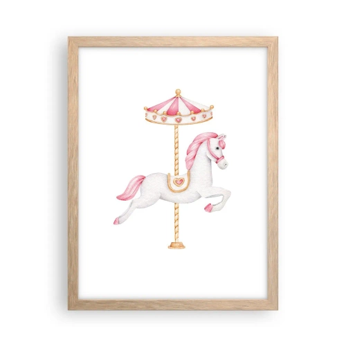 Pôster com moldura de carvalho claro - Caiu no chão - 30x40 cm