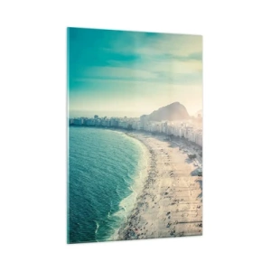 Quadro em vidro - Férias eternas no Rio - 50x70 cm