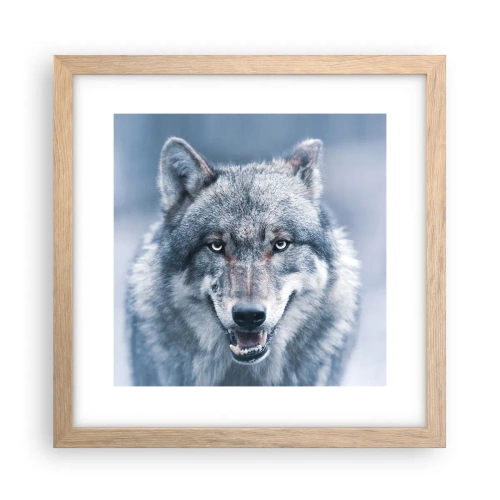 Pôster com moldura de carvalho claro - Vai aceitar o desafio? - 30x30 cm