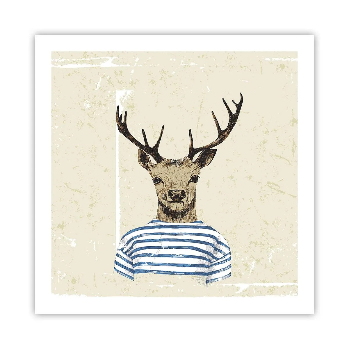 Pôster - Porque eu gosto de camisas listradas! - 60x60 cm