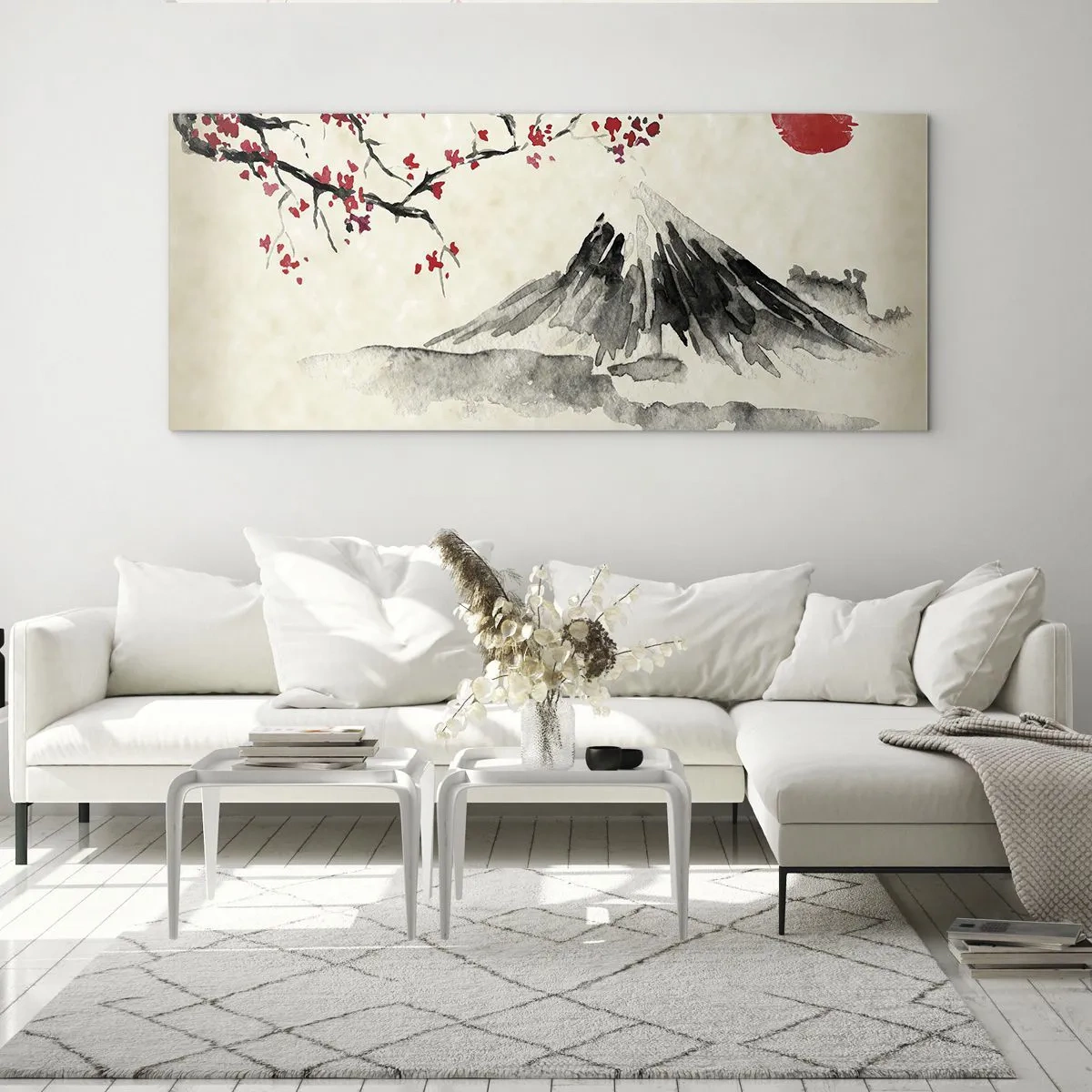 Quadro em vidro - Ame o Japão - 100x40 cm