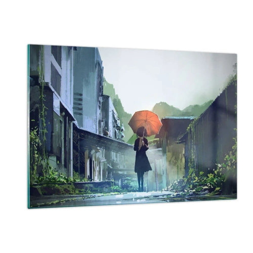 Quadro em vidro - Chuva revigorante - 120x80 cm