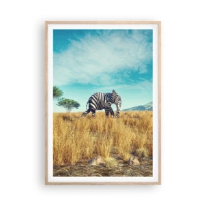 Pôster com moldura de carvalho claro - Cinza não está mais na moda - 70x100 cm