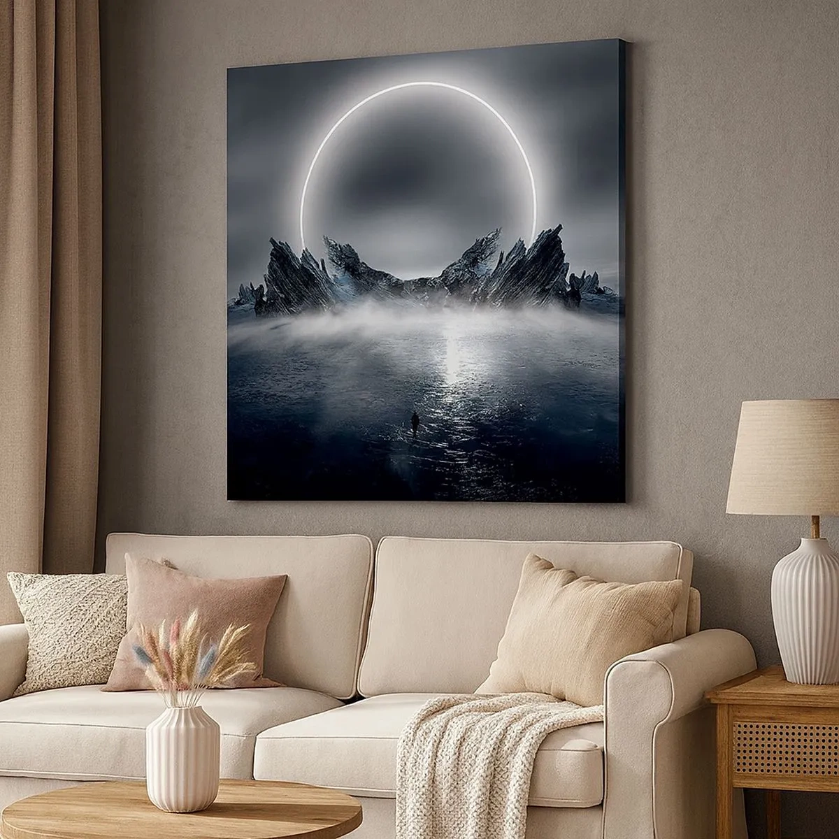 Quadro em tela - O fim da história - 30x30 cm